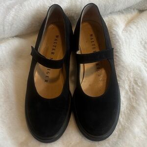 Walter Steiger Black Mary Jane Flats